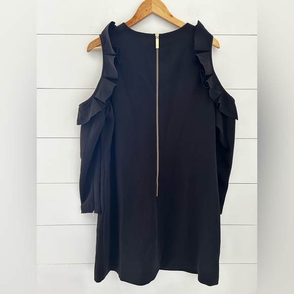Ted Baker London Siiara Frill Cold Shoulder Dress - Picture 3 of 10